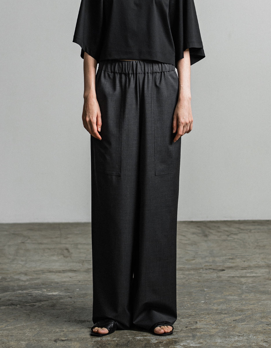 IHATOV ワイドパンツ cotton easy wide pants IH10-24SS-37304 IHATOV ワイドパンツ cotton easy wide pants IH10-24SS-37304