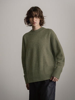 IH12-23AW-95505 Wool cashemere round neck sweater