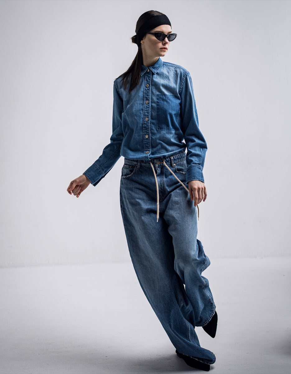 IH06-7A-74807 Elbow patch dungaree shirt – IHATOV