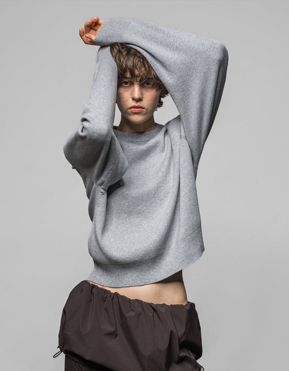 IH12-8P-55105 Sweat knit round top – IHATOV