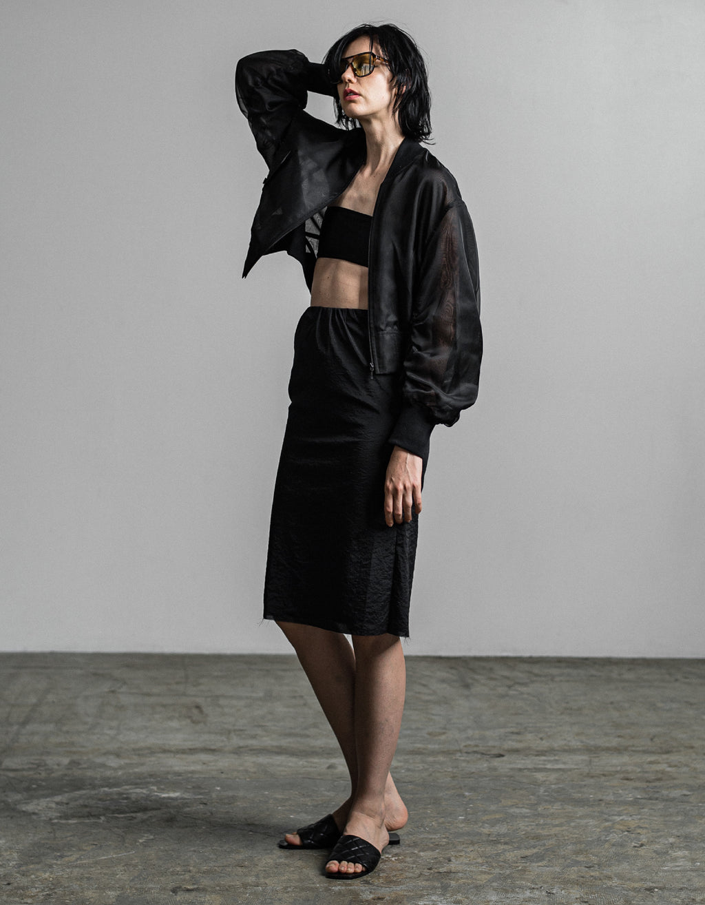 IH05-7P-46204 Sheer MA1 Blouson