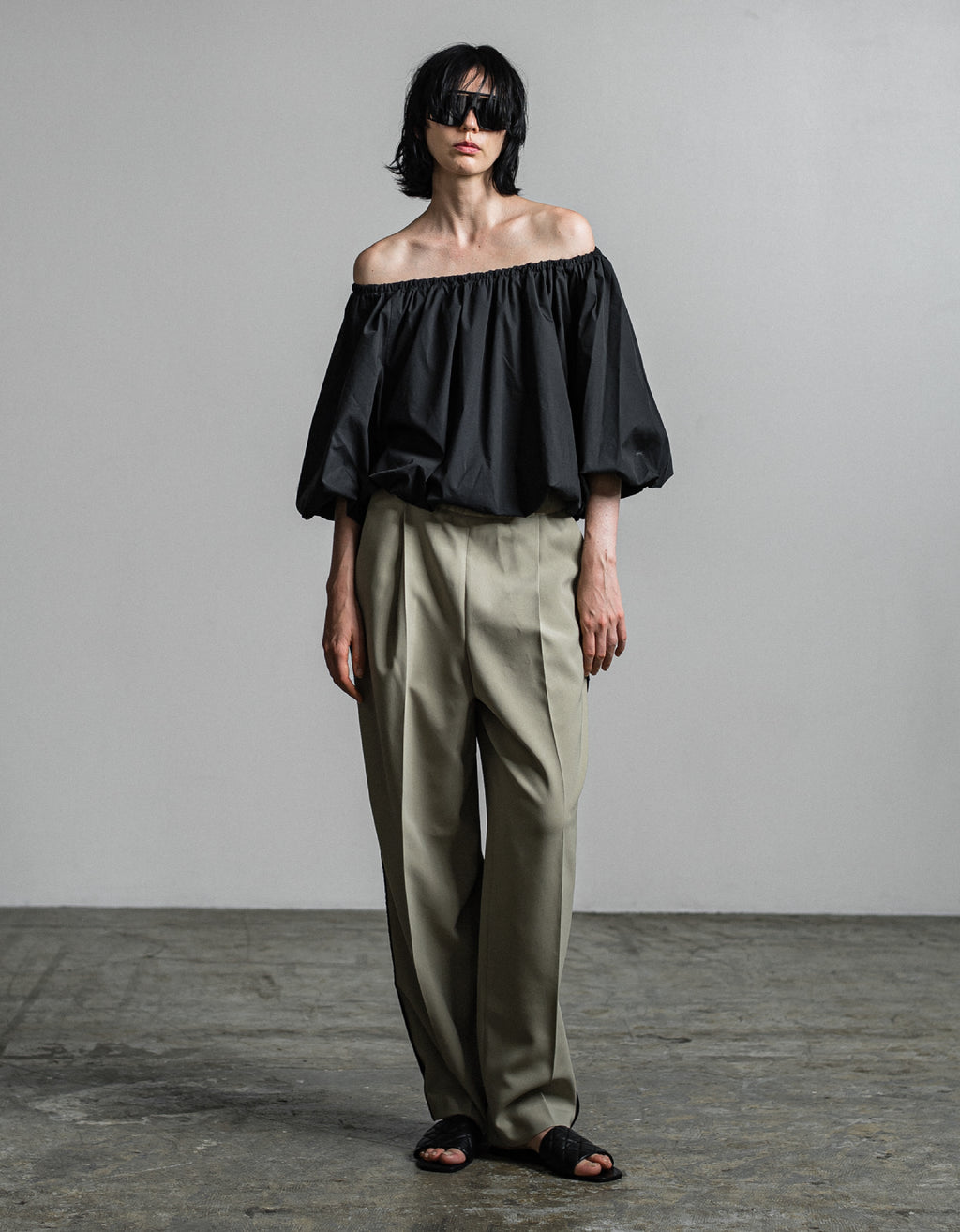 IH06-7P-73207 Balloon blouse
