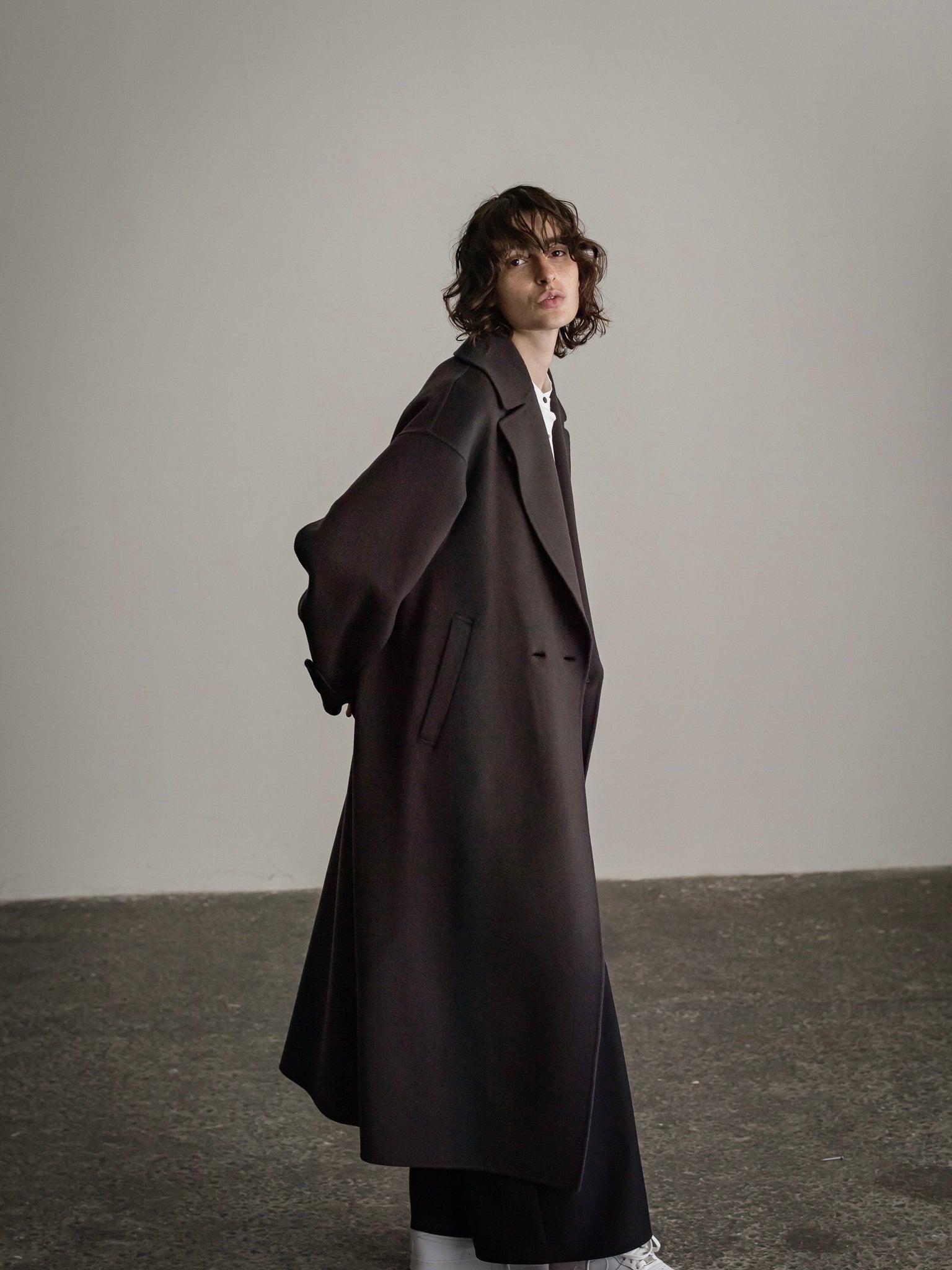 IH04-23AW-99109 Super 100's maxi length rever coat – IHATOV