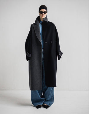 定価5万 Heve rever jacket coat リバーコート 白 38 IH04-7A-82908 Super 100's maxi length rever coat – IHATOV