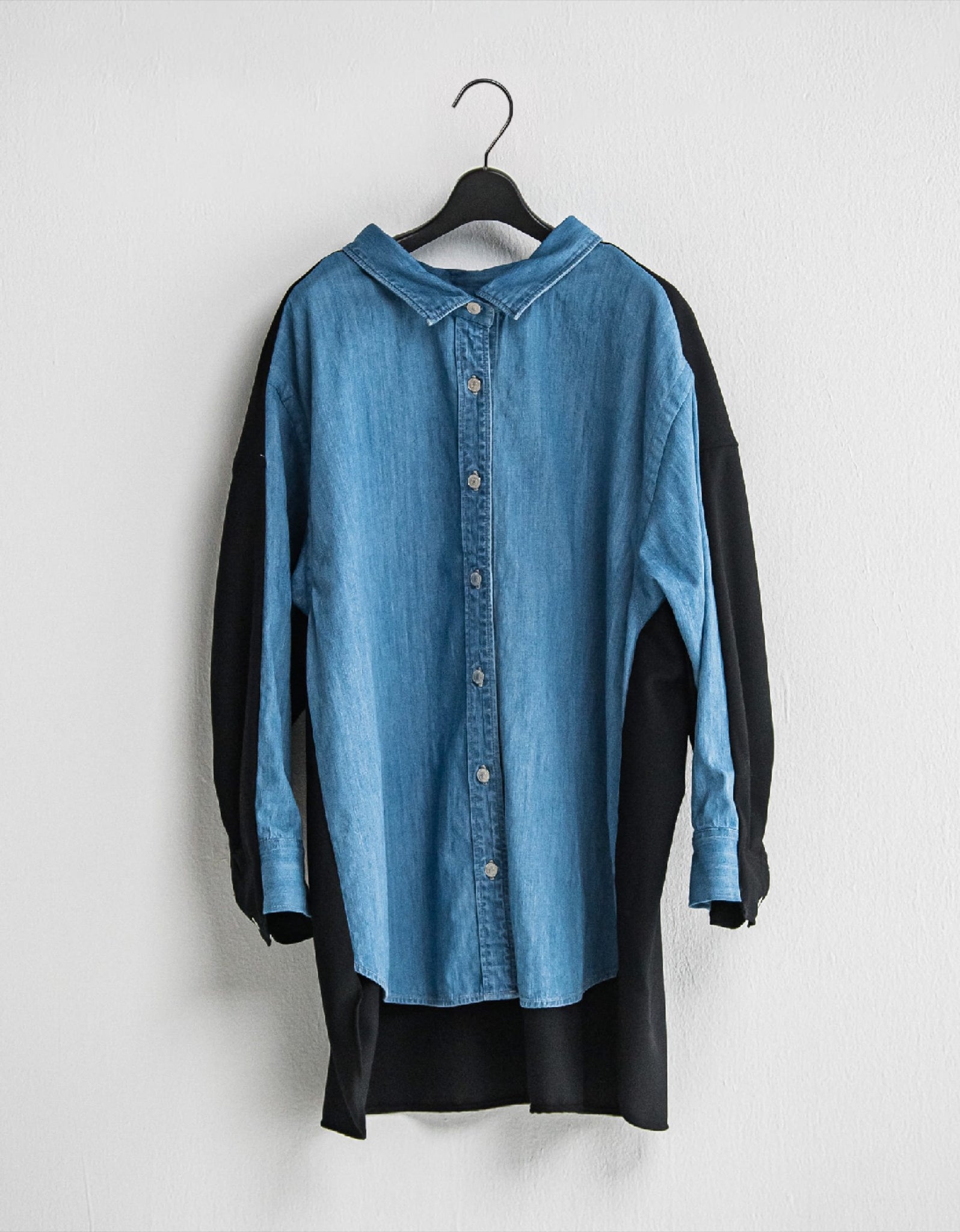 IH06-7A-64806 Dungaree Panel Shirt